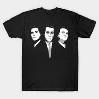 Men Black Print T-shirt Goodfellas No-Cut Transfer Paper Print Cotton Tshirt M juoda