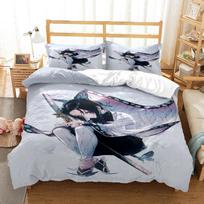 Demon Slayer Cover Digital Print Polyester Bedding Sets Child Kids Covers Boys Bed Linen Set For Teens King Size Bedding Set EU single(135x200cm)