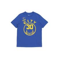 Nike Golden State Warriors Stephen Curry #30 Basketball Sports Print Short Sleeve T-Shirt Men Tops Blue CT9913-497 M yellow