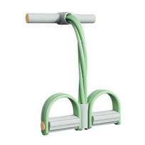 4 vamzdelių pedalinė pasipriešinimo juosta su rankena, daugiafunkcinė tempimo virvė, joga, atsilenkimų treniruotės, pedalinis traukiklis, kūno tempimo treniruoklis, namų sporto salės treniruotės 4