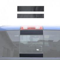 2x Juodi išorės galinio lango lipdukai apdailai Dodge Ram 11+ priedams