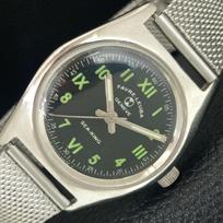 FAVRE LEUBA SEA KING RANKINIS SUKIMASIS ŠVEICARIŠKAS VYRIŠKAS VINTAGE JUODAS CIFERBLATAS LAIKRODIS a703805-1