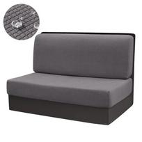 2 vnt./rinkinys Kemperio automobilio suoliuko užvalkalas Vandeniui atsparus RV valgomojo pagalvėlių užvalkalai Polar Fleece Tamprus Restorano sofos sėdynės užvalkalas 1 Set gray