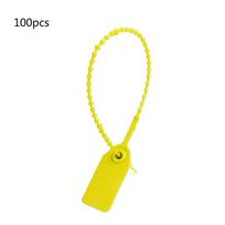 100Pcs Self-Locking Signage Tie Plastic Tamper Security Seals (250mm/10  Length) geltona
