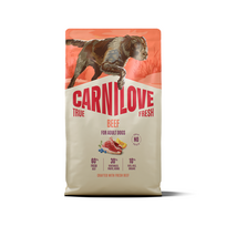 CARNILOVE TRUE FRESH Dog Beef sausas pašaras šunims, 12 kg