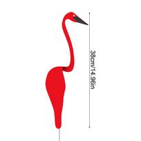 Flamingo vėjo suktukas Sodo metalo menas Flamingo vėjo suktukas Sodo flamingo vėjo sūkurys Paukštis Metalinis vejos flamingo vėjo malūnas