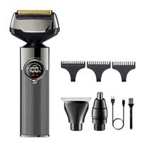 Solimpia 3-in-1 Professional Hair Trimmer for Man 8000RPM Titanium Coated Floating Double Blade Mesh Men's Shaver Equipped Blades