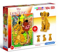 Dėlionė ir 3D Clementoni Liūtas karalius 104 det. 20158