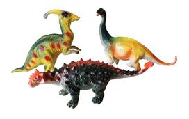 Žaislinės dinozaurų figūrėlės 3 vnt (1970)