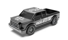 Metalinis automodeliukas Pick-up pilkas 7cm
