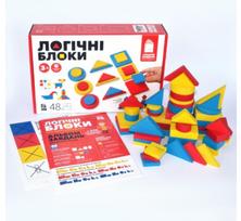 Medinės loginės kaladėlės - 48 vnt