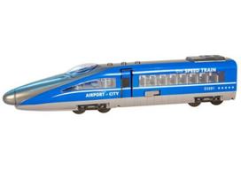 Ekspres traukinys su šviesomis ir garsais (mėlynas)