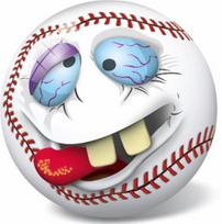 Spalvotas kamuolys Crazy Baseball 23 cm