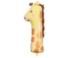 Folinis gimtadienio balionas Žirafa - skaičius 1 (31x82 cm.)
