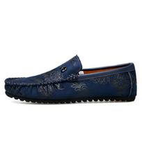 Vasaros Nauji Britiško Jupio Stiliaus Odiniai Mokasinai Vyrams Originalaus Dizaino Raudoni Įslystami Laisvalaikio Batai Hombre Kasdieniam Vakarėliui 28CM 38 mėlyna