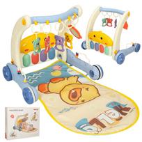 Stumdukas ir edukacinis kilimėlis 2-in-1 (blue)