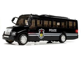 JUODAS POLICIJOS AUTOBUSAS SU SIRENOS GARSU