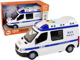 Policijos automobilis su garsais ir šviesa