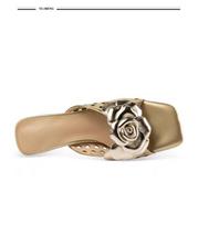 Fashion Flower Hollowed-out Flip-flops for Women, High Heels, One-shoulder, Thick-heeled Semi-flip-flops, Summer New Fish-mouth Sandals 35 auksas