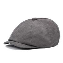 Medvilninė beretė vyriška dailininko kepurė newsboy kepurė skrybėlė eglutės rašto aštuonkampė kepurė M（56-58cm）