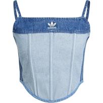 adidas Originals x KSENIASCHNAIDER Moteriškas džinsinis korseto tipo viršutinis drabužis Vidutiniškai mėlynas Šviesus džinsas IW5671 30