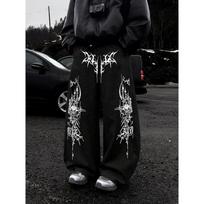Cool Men's Geometric Pattern Printed Sports Pants, Comfortable and Fashionable, Suitable for Daily Wear, Casual Sports Pants S