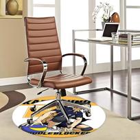 1pc Karasuno Volleyball Player Anime Round Carpet - Office Chair Mat, Anti-Slip Rug for Home Decor, Seasonal Gift, Suitable for Office, Living Room, B 80cm by 80cm