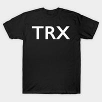 Men Black Print T-shirt Trx No-Cut Transfer Paper Print Cotton Tshirt XL juoda