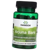 Terminalia Arjuna Bark Extract, Arjuna Bark Standardized 500, Swanson 60 Vegetarian Capsules (71280249) 60vcaps