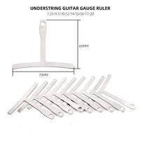 Silver Understring Radius Gauge For Guitar Bass Setup Premium Luthier Tools Kit