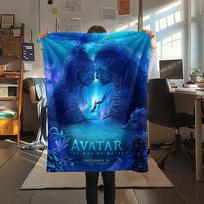 1 vnt. Avataro rašto flanelinis pledas, Aukštos kokybės, Patogus visais metų laikais, Namų dekoras, Šiluma ir komfortas, Puiki dovana Kalėdoms 80cm x 120cm