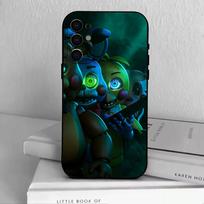 D-FNAF-T-Five-Nights-at-Freddy's  Telefono dėklas Samsung S25,S24,S21,S22,S23,S30,Ultra,S20,Plus,Fe,Minkšto silikono juodas dangtelis Samsung S30plus5G