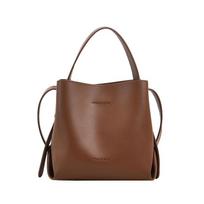 Retro Bucket Bag Women'S Fashion Versatile Casual Messenger Backpack Work Commuter Handbag 19*11*19 ruda