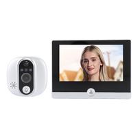 4.3inch Peephole Camera 1080P WIFI Front Door 150 Degree Wide Angle Motion Detection Peephole sidabras