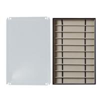 10 Grid Watch Band Storage Tray With Clear Cover For Bracelets Necklaces Jewelry Organiser PU Leather Display Case smėlis