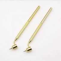 Detailing Fine Line Fluid Writer Paint Applicator Pen,Gold Construction Slanting Tip Perfect for Rock Chips and Scratch Repair