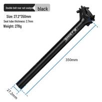 Lishi Bicycle Mountain Bike Seatpost juoda