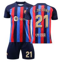 2022-23 Barselonos namų marškinėliai #10 Messi #9 Lewandowski #8 Pedri #30 Gavi #17 Aubameyang Futbolo marškinėliai 16