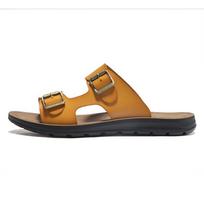 Men's Casual Beach Sandals: Summer Flip-Flops and Slippers 38 ryškiai geltona spalva
