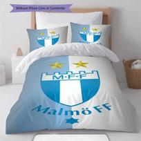 Malmö FF Raštas Patalynės Antklodės Komplektas Antklodės Užvalkalas Pagalvės Užvalkalas Namų Dekoras Gimtadienio Dovana (1 * antklodės užvalkalas + 2 * pagalvės užvalkalai, be šerdies) 135x200cm