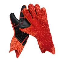 1 pora profesionalių futbolo vartininko pirštinių, latekso, neslidžių, dėvėjimuisi atsparių, kvėpuojančių pirštinių, skirtų Size 6 oranžinė