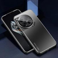Skirtas Oneplus 13 12 5G Itin plonas metalinis objektyvo fotoaparato laikiklio dangtelis, skirtas One Plus 12 1+13 smūgiams atsparus matinis telefono dėklas su nematomu laikikliu For OnePlus 12 juoda