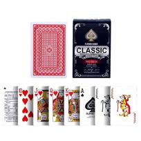 Waterproofs PVC Film Playing Card Adult Playing Game Poker Card Board Games Poker Card Game Accessories Enduring raudona