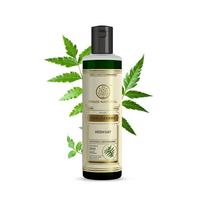 Khadi Natural Neem Sat Shampoo 210ml Pack of 1 for Thick, Strong, Nourished Hair, Sulphate & Paraben Free