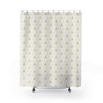 Auksinė Art Deco Boho Dušo Užuolaida - Vintažinė Vonios Kambario Dekoro, Šlovingų 20-ųjų Stiliaus, Auksinė Užuolaida W60H190(CM)-1 Pcs