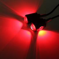 2vnt 12V LED valstybinio numerio apšvietimas motociklo signalinis žibintas mini posūkio signalas galinio žibinto stabdžių rūko žibinto lemputė raudona