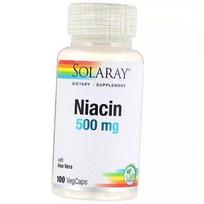 Niacinas, Niacinas 500, Solaray 100 kaps. (36411069) 100vcaps