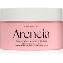 Arencia Fresh Cloud Lavender & Pear švelnus kūno šveitiklis plaukams ir kūnui 260 g