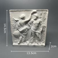 Roman Hercules Plaster Statue Crafts Desk Decoration Ornaments Creative Hercules Characters Sculpture Room Aesthetic Decor