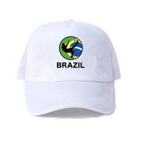 Men Women Football Brazil Team Snapback Cap 2018 Brazil Fan Soccer Sports Cap Yellow Green Brazil National Parrot Flag Hat YY456 56-60cm